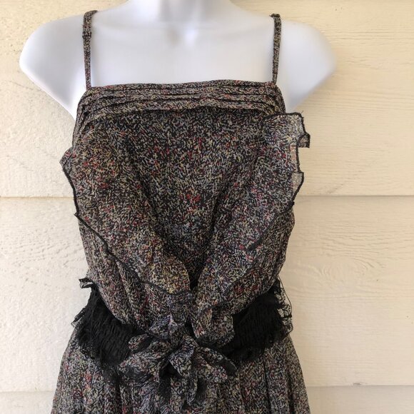 Ryu Flirty Spaghetti Strap Mini Dress Size Small Whimsical Punk - Picture 4 of 16